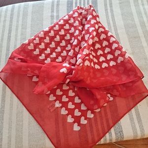 Vintage heart scarf